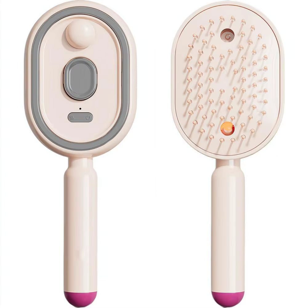 Cepillo Masajeador Pulverizador 3 en 1 Recargable