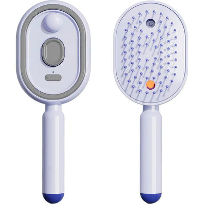 Cepillo Masajeador Pulverizador 3 en 1 Recargable
