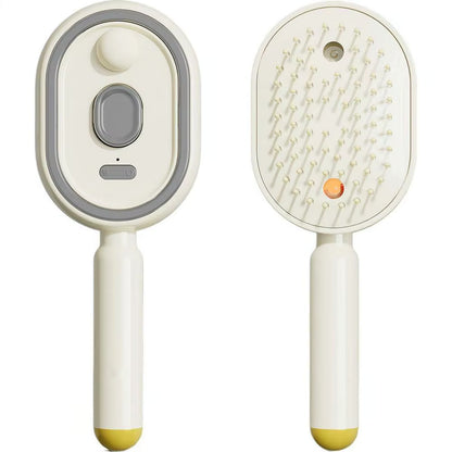 Cepillo Masajeador Pulverizador 3 en 1 Recargable